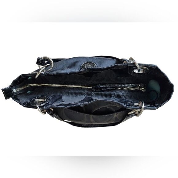 COACH Black Signature Tote Bag - Picture 7 of 8